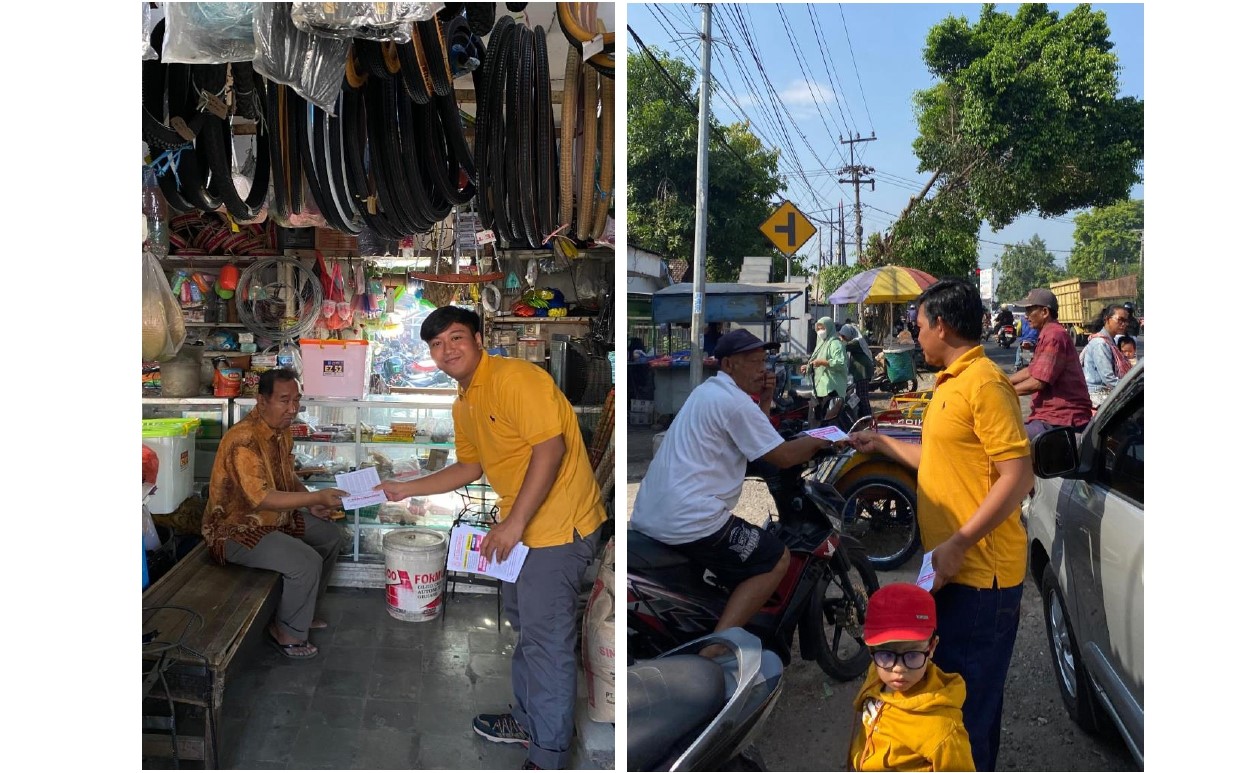 Kegiatan Sebar Brosur Kantor Cabang Krian